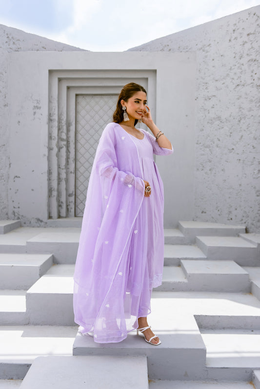 Lilac - Poplin Sleeved