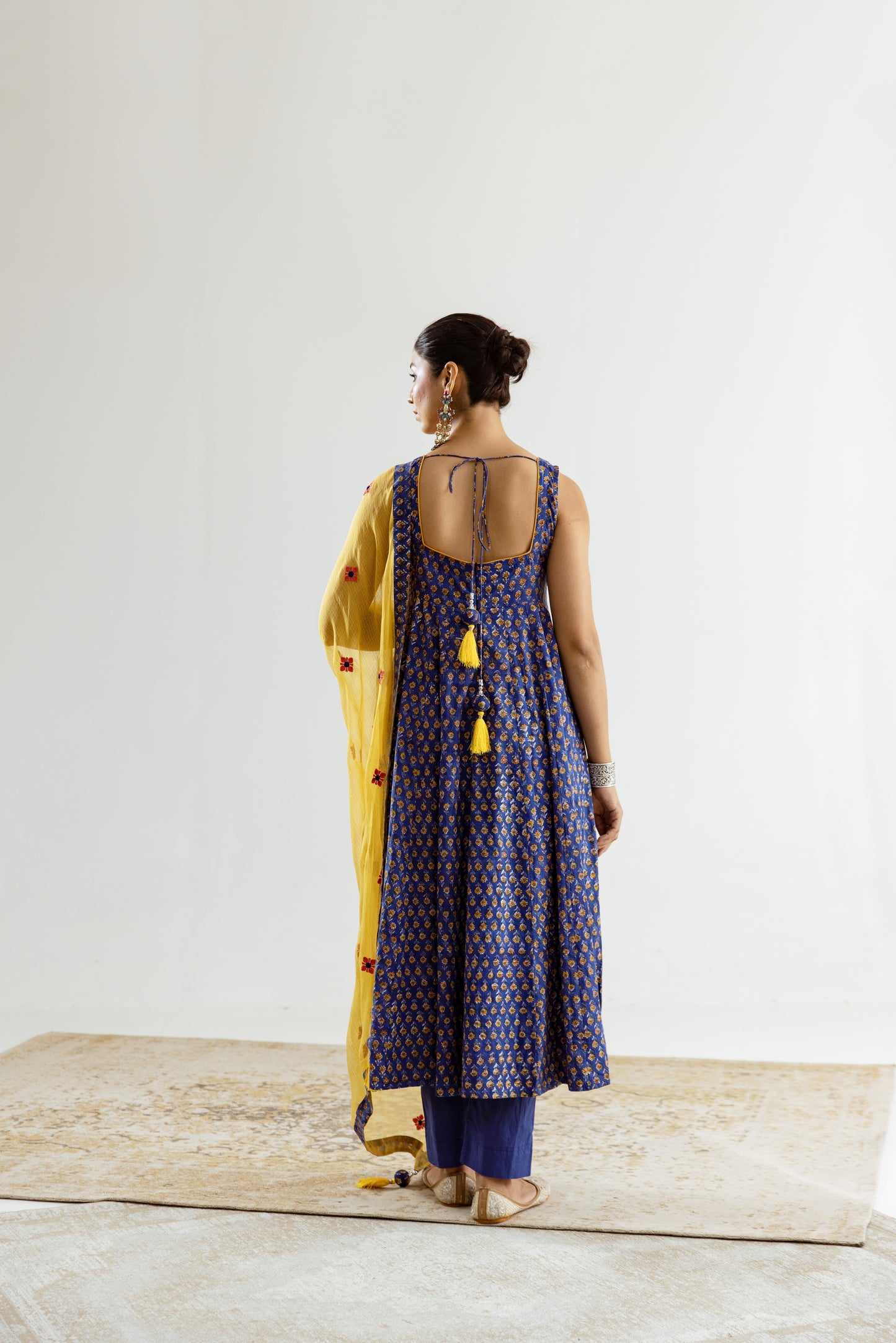 Electric Blue X Yellow Butti- Sleeveless