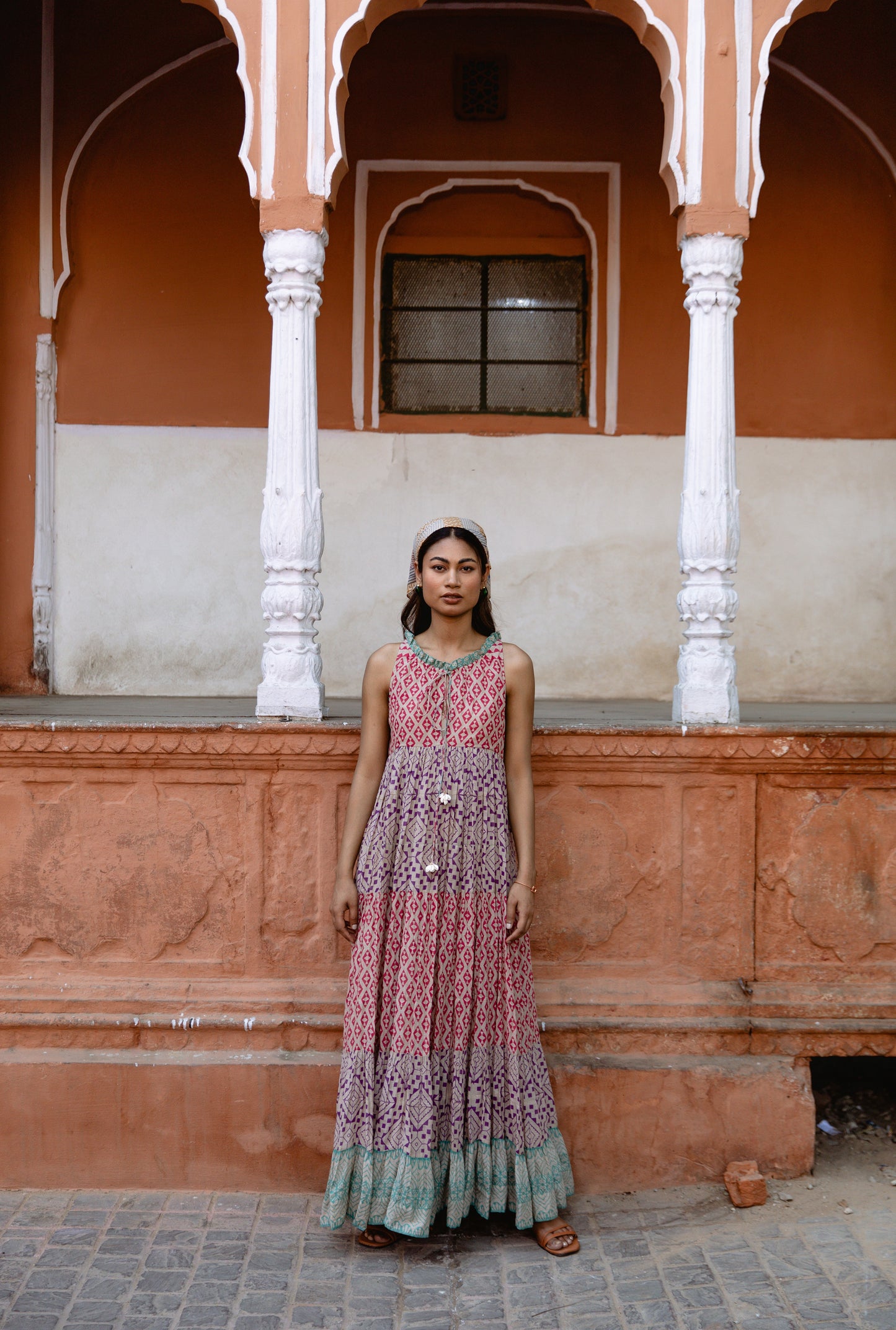 Multi-Colour Sleeveless Dress