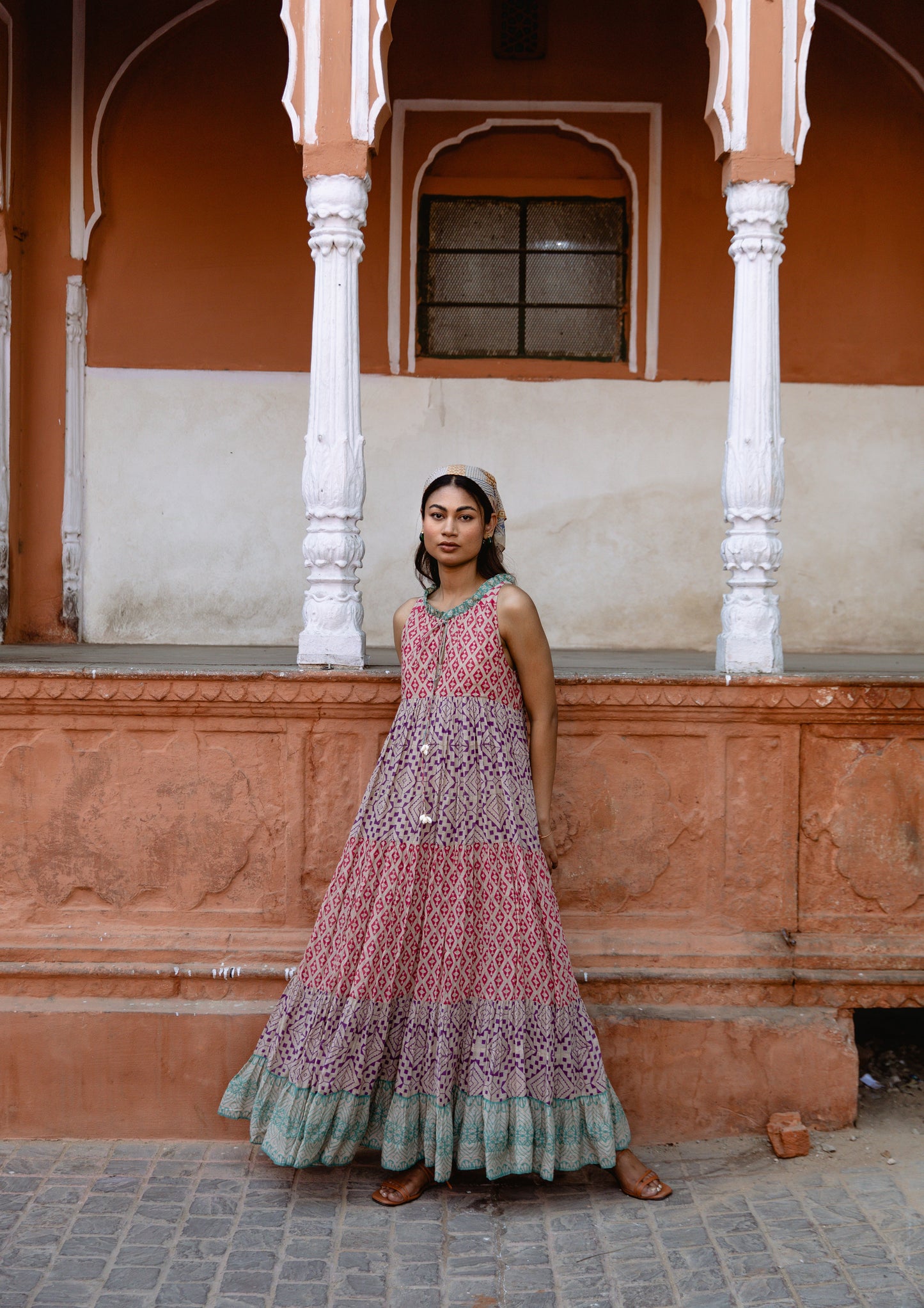 Multi-Colour Sleeveless Dress