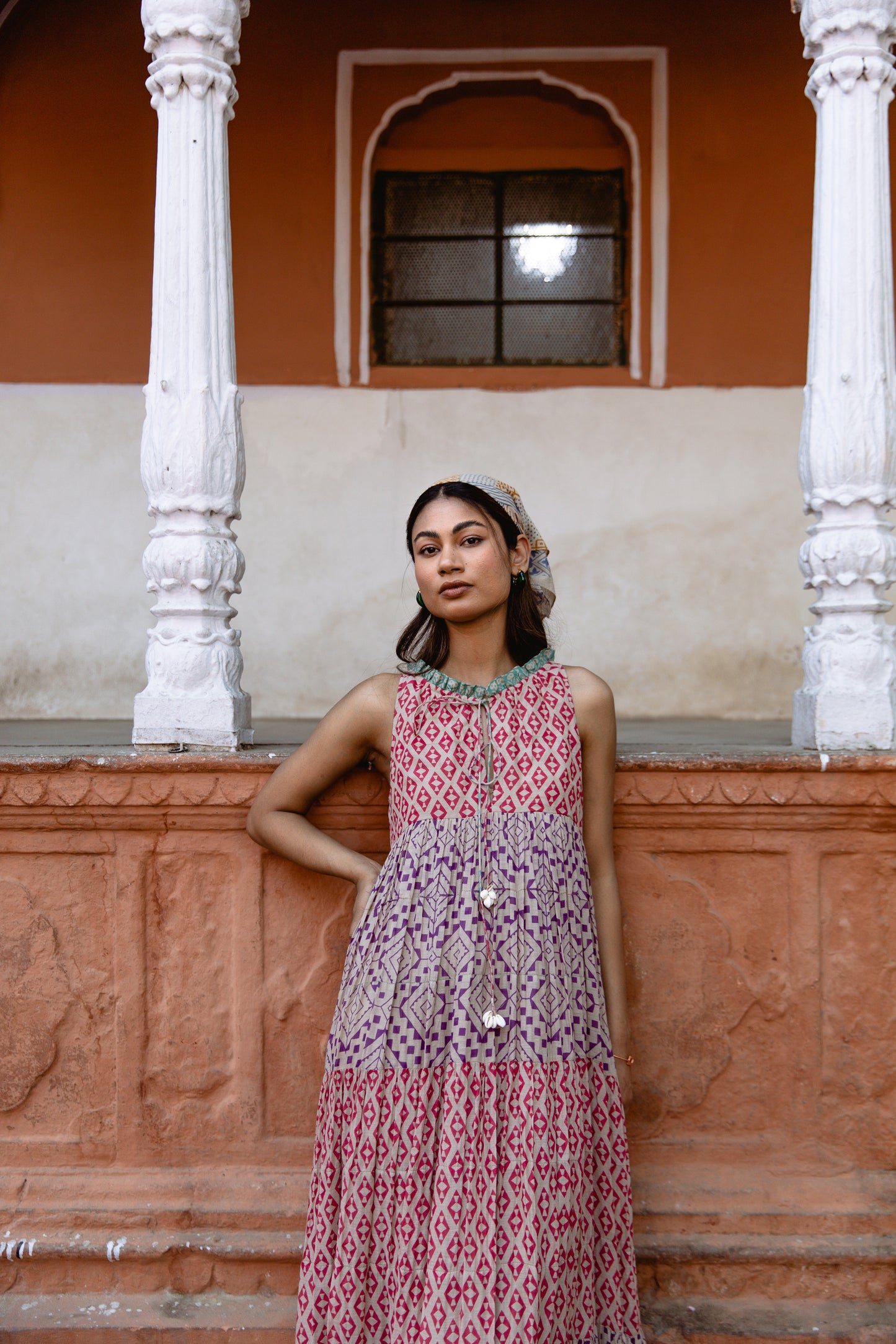 Multi-Colour Sleeveless Dress