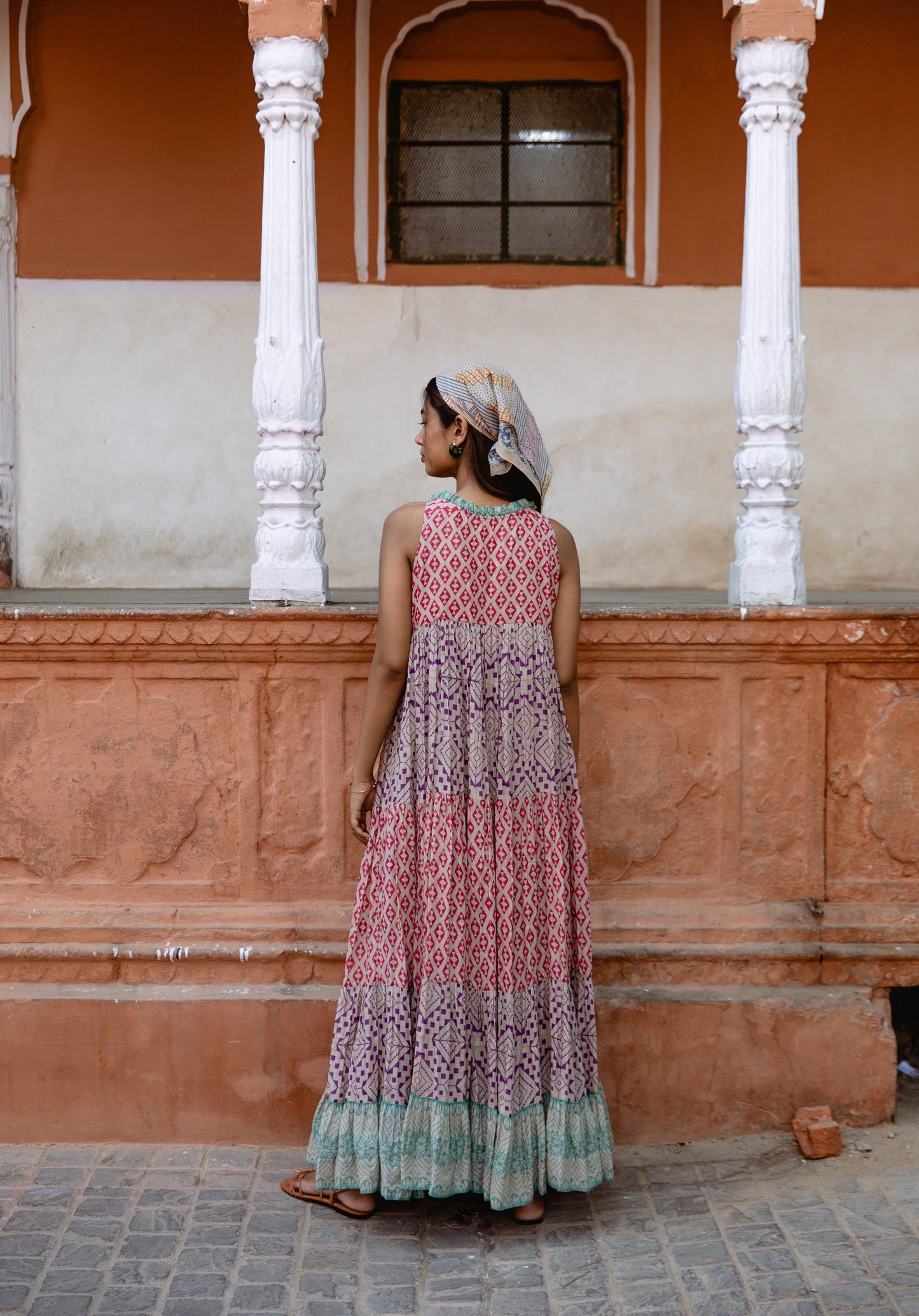 Multi-Colour Sleeveless Dress