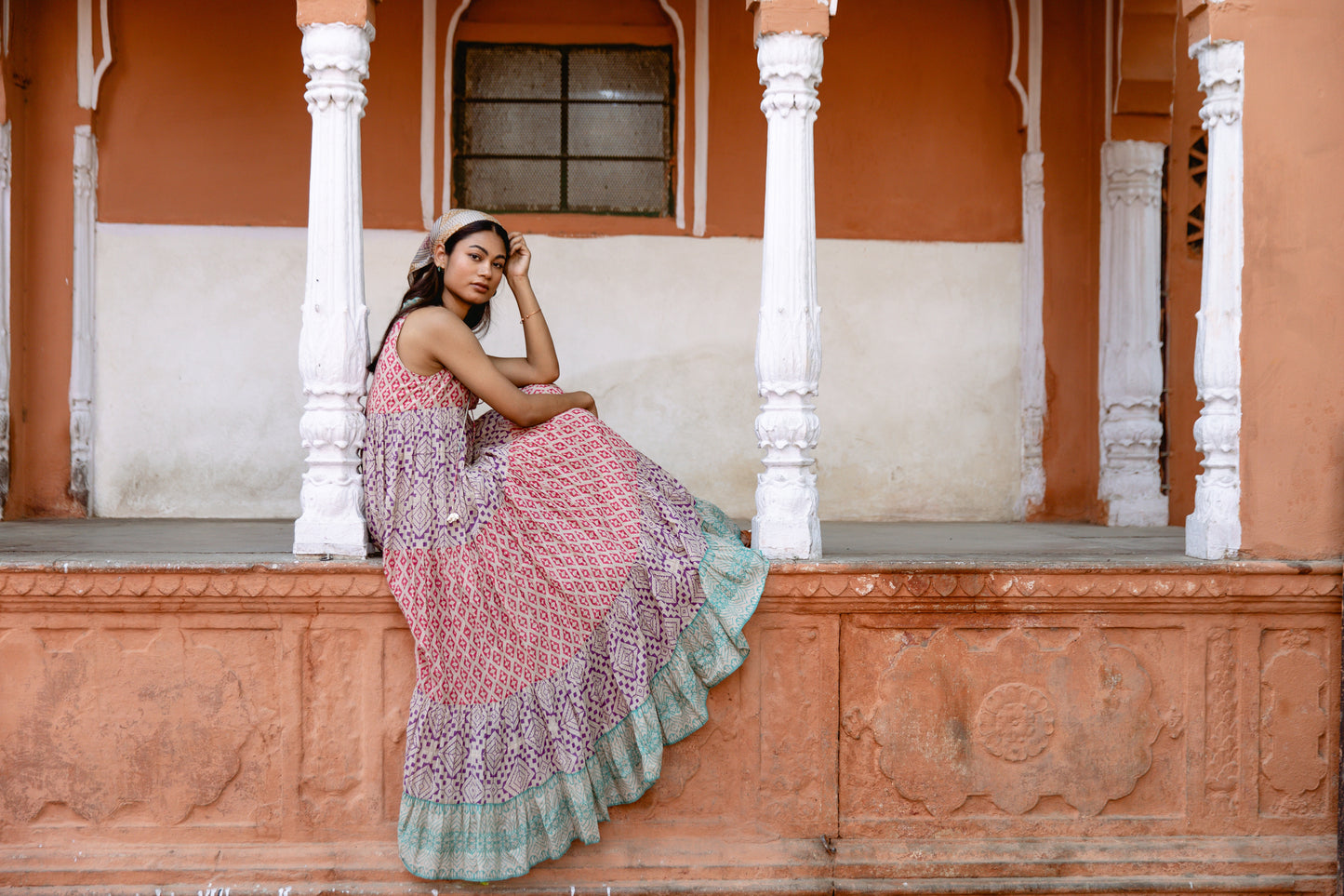 Multi-Colour Sleeveless Dress